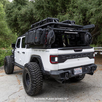 Thumbnail for Go Rhino Xplor Flash Series Sgl Multi Function LED Light Bar (Track Mount) 10in. - Blk