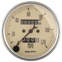 Thumbnail for AutoMeter Gauge Speedometer 3-1/8in. 120MPH Mechanical Antique Beige