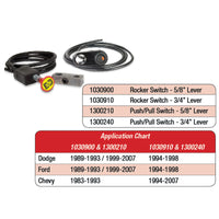 Thumbnail for BD Diesel Push/Pull Switch Kit Exhaust Brake - 3/4in Manual Lever