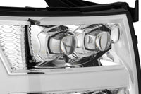Thumbnail for AlphaRex 07-13 Chevy 1500HD NOVA LED Proj Headlights Plank Style Chrm w/Activ Light/Seq Signal
