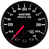 Thumbnail for Autometer Spek-Pro - Nascar 2-1/16in Water Press 0- 40 psi Bfb
