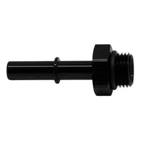 Thumbnail for DeatschWerks 6AN ORB Male to 5/16in Male EFI Quick Connect Adapter - Anodized Matte Black