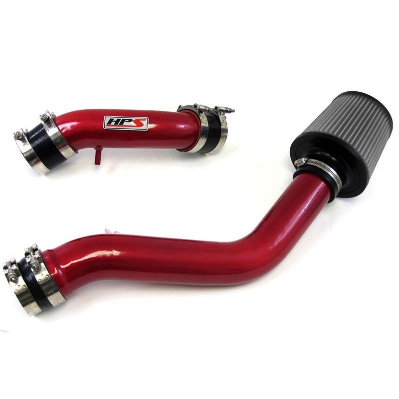 HPS Red Long Ram Cold Air Intake for 04-08 Hyundai Tiburon 2.0L with MAF Sensor