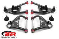 Thumbnail for BMR 64-72 A-Body Upper And Lower A-Arm Kit - Black Hammertone
