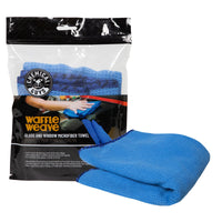 Thumbnail for Chemical Guys Waffle Weave Glass & Window Microfiber Towel - 24in x 16in - Blue