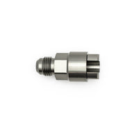 Thumbnail for DeatschWerks 6AN Male Flare to 5/16in Female EFI Quick Connect Adapter - Anodized Matte Black