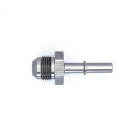 Thumbnail for DeatschWerks 8AN Male Flare to 5/16in Male EFI Quick Connect Adapter - Anodized Matte Black