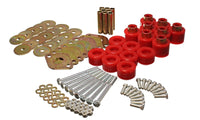 Thumbnail for Energy Suspension Body Mount Set 1in Lift W/Hardware  - Red