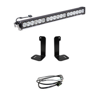 Thumbnail for Baja Designs 2018+ Jeep Wrangler JL/JT OnX6+ 30in Bumper LED Light Bar Kit w/ Upfitter