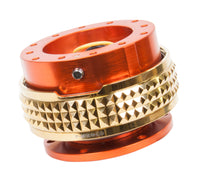 Thumbnail for NRG Quick Release Kit - Pyramid Edition - Orange Body / Chrome Gold Pyramid Ring