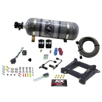 Thumbnail for Nitrous Express 4150 Gemini Pro-Power Alcohol Nitrous Kit w/Composite Bottle