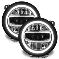 Thumbnail for Oracle Jeep Wrangler JL/Gladiator JT RGB+W Headlight DRL Upgrade Kit - ColorSHIFT SEE WARRANTY