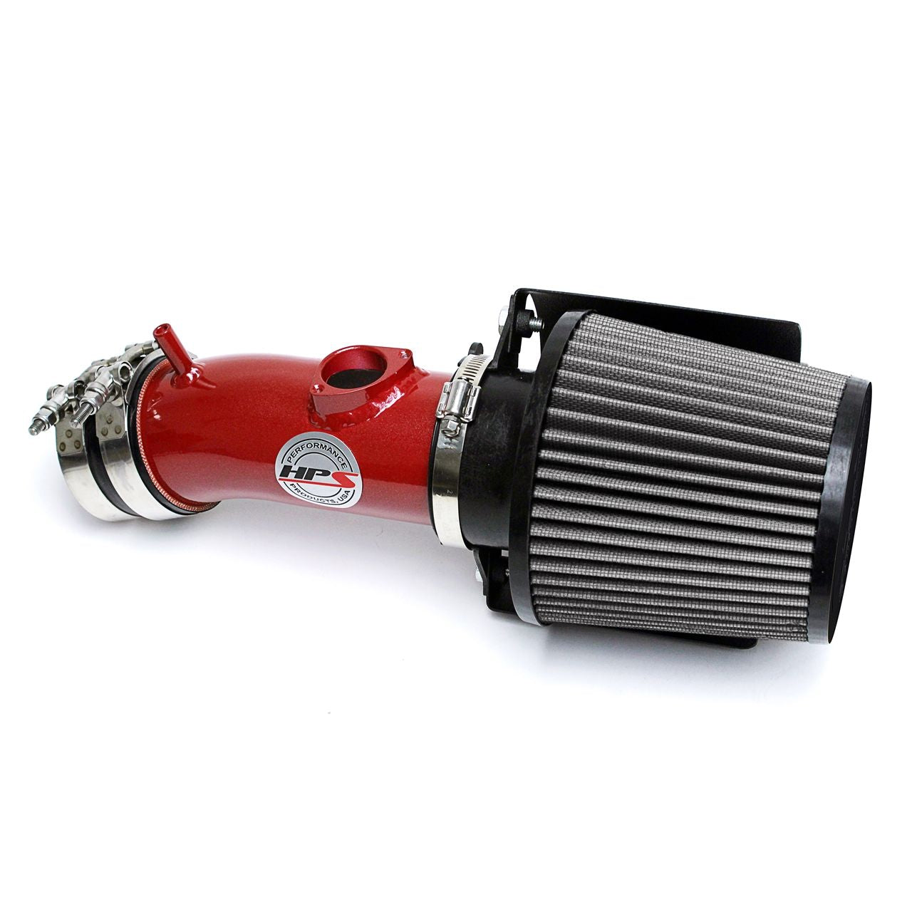 HPS Shortram Air Intake Kit 14-17 Mazda Mazda6 2.5L Skyactiv, Includes Heat Shield, Red