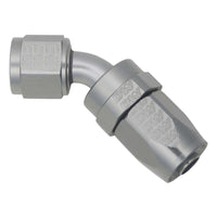 Thumbnail for DeatschWerks 8AN Female Swivel 45-Degree Hose End CPE