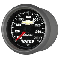 Thumbnail for AutoMeter Gauge Water Temp 2-1/16in. 100-260 Deg. F Digital Stepper Motor Chevy Gold Bowtie