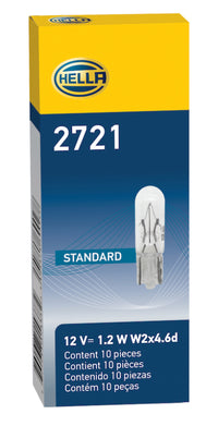 Thumbnail for Hella Bulb 2721 12V 1.2W W2x4.6d T1.5