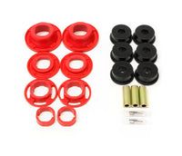 Thumbnail for BMR 12-15 5th Gen Camaro Street Version Rear Cradle Bushing Kit (BK001 BK040) - Black/Red