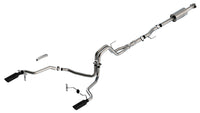 Thumbnail for Borla F-150 2021 5.0L 4dr CC SB EC STB Lariat/KR/Platinm/LTD 3/2.25 SRE Cat-Back ATAK Black CHR Tips