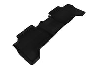 Thumbnail for 3D MAXpider 2005-2015 Toyota Tacoma Double Cab Kagu 2nd Row Floormats - Black