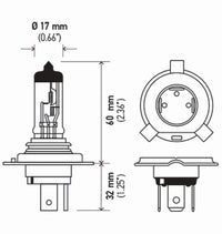 Thumbnail for Hella Bulb H4 12V 60/55W P43T T4625 +50 (2)