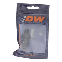 Thumbnail for DeatschWerks 6AN Male Flare to 6AN Male Flare Bulkhead Adapter (Incl Nut) - Anodized Matte Black