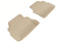 Thumbnail for 3D MAXpider 2007-2013 BMW 3 Series E92 Kagu 2nd Row Floormats - Tan