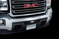 Thumbnail for Putco 15-19 GMC Sierra HD Black Bar Design Bumper Grille Insert w/ Flush 6in Luminix Light Bar