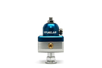 Thumbnail for Fuelab 575 Carb Adjustable Mini FPR Blocking 1-3 PSI (1) -6AN In (2) -6AN Out - Blue