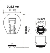 Thumbnail for Hella BULB 1176 12V 17/8W BA15d S8 - Min Qty 10 (211656641)