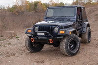Thumbnail for Bushwacker 97-06 Jeep Wrangler Trail Armor Hood Stone Guard and 2 Front Corners - Black