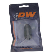 Thumbnail for DeatschWerks 8AN Male Flare to 3/8in Female EFI Quick Connect Adapter - Anodized DW Titanium