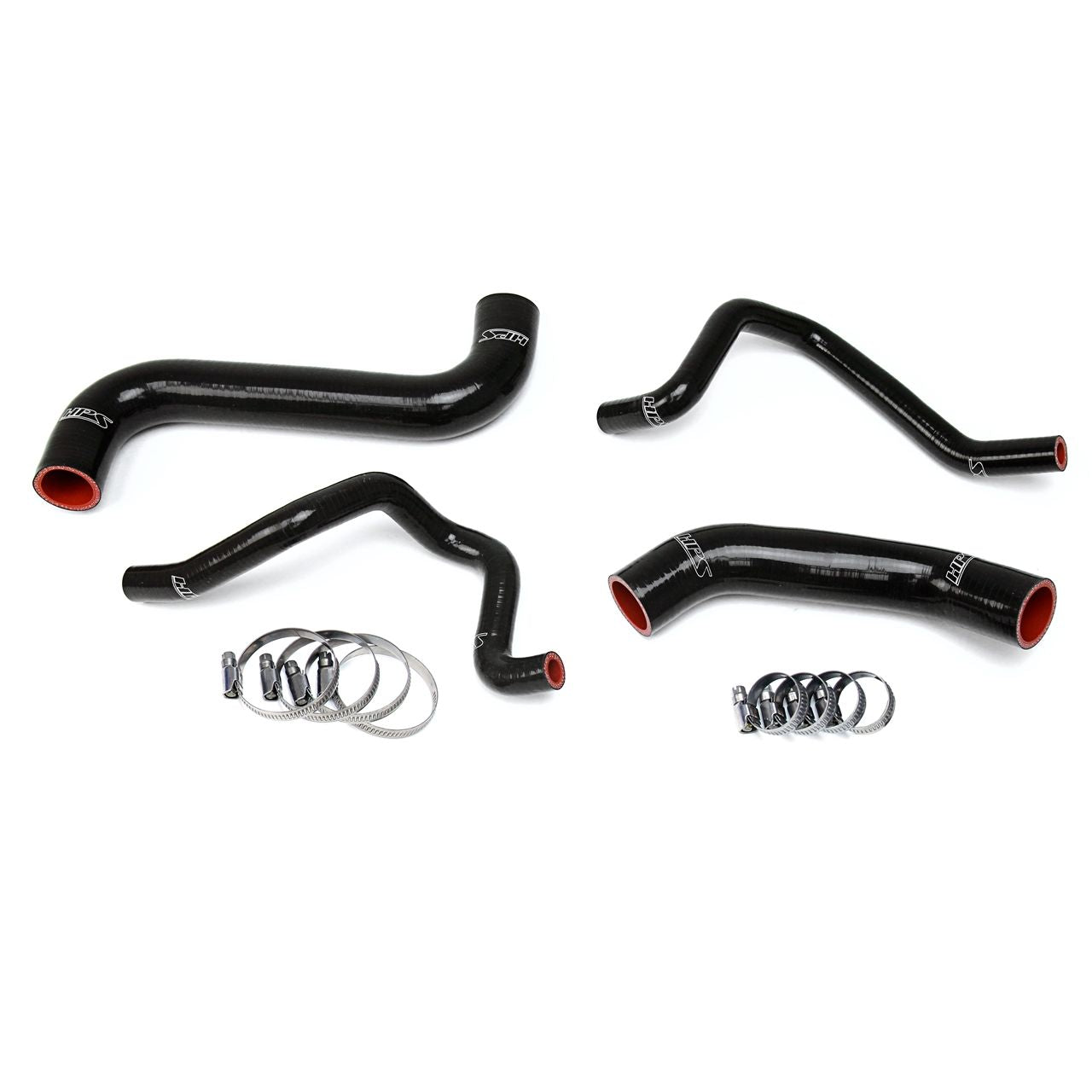 HPS Black Reinforced Silicone Radiator + Heater Hose Kit for Subaru 2004-2005 Impreza 2.5L Non Turbo Left Hand Drive