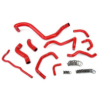 Thumbnail for HPS Red Reinforced Silicone Radiator Hose Kit Coolant for Volkswagen 99-06 Golf MK4 1.8T Turbo Manual Trans Left Hand Drive
