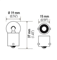 Thumbnail for Hella Bulb 5008 12V 10W Ba15S B6 Sb