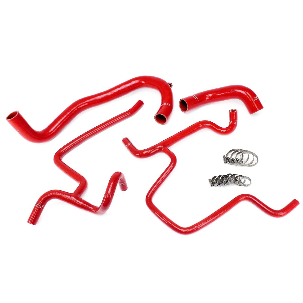HPS Red Reinforced Silicone Radiator Hose Kit for Chrysler 12-13 300C SRT8 6.4L V8