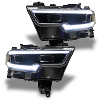 Thumbnail for Oracle 19-21 RAM 1500 Projector LED Headlight DRL Kit - RGBW+A w/ RF Controller SEE WARRANTY