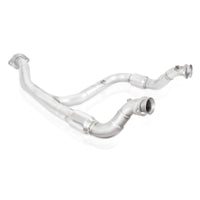 Thumbnail for Stainless Works 2015-16 F150 2.7L Downpipe 3in High-Flow Cats Y-Pipe Factory Connection