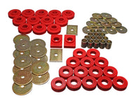 Thumbnail for Energy Suspension 55-57 Chevy Full Size (Belair/Caprice/Impala) Red Body Mount Set