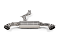 Thumbnail for Akrapovic 2020+ Audi RS Q8 (M4) Evolution Line Cat Back (Titanium) w/Carbon Fiber/Titanium Tips