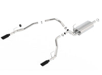 Thumbnail for Borla 09-17 Ram 1500 5.7L V8 5in Single Tip Black Chrome Cat-Back Touring Exhaust Through Bumper