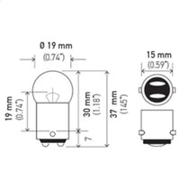 Thumbnail for Hella Bulb 90 12V 8W BA15d G6
