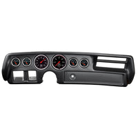 Thumbnail for Autometer Designer Black 70-72 Chevelle/ El Camino/ Malibu Dash Kit 6pc Tach/MPH/Fuel/Oil/WTMP/Volt