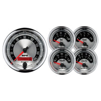 Thumbnail for Autometer American Muscle Kit Box - Elec Speedo/Elec  Oil Pressure/Water Temp/Volt/Fuel Level