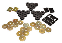 Thumbnail for Energy Suspension 55-57 Chevy Full Size Convertible ONLY (Belair/Caprice/Impala) Blk Body Mount Set