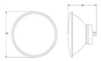 Thumbnail for Hella 178mm (7in) H4 12V 60/55W Single High/Low Beam Headlamp