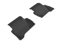 Thumbnail for 3D MAXpider 2017-2020 Jaguar XE Kagu 2nd Row Floormats - Black