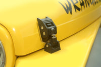 Thumbnail for Rugged Ridge 97-06 Jeep Wrangler TJ Textured Black Hood Catches