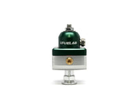 Thumbnail for Fuelab 575 Carb Adjustable Mini FPR Blocking 4-12 PSI (1) -6AN In (2) -6AN Out - Green