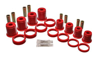 Thumbnail for Energy Suspension 84-01 Jeep Cherokee/Wagoneer/Comanche 2WD Red Front Control Arm Bushings
