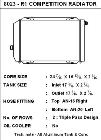 Thumbnail for CSF Universal Triple Pass Dual Core Radiator w/AN Fittings